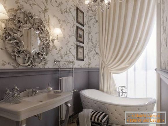 lustre em uma casa de banho em estilo clássico, foto 20
