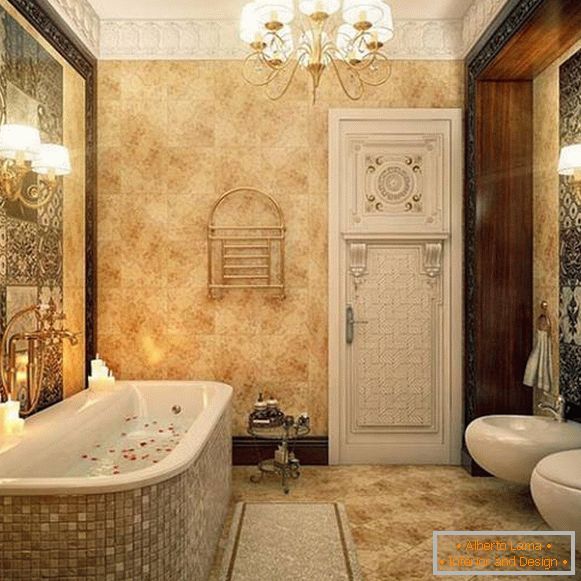design de banheiro em estilo clássico, foto 3