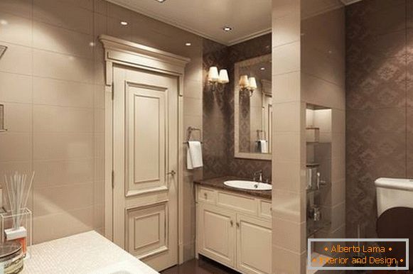 interiores de casas de banho em uma foto de estilo clássico, foto 6
