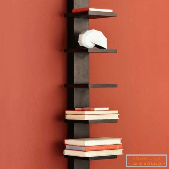 Prateleiras de parede para livros e decoração