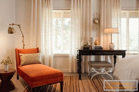 Cortinas modernas na foto do quarto 2016 com um belo padrão