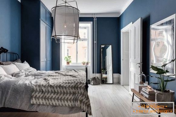 Fotos do quarto em estilo moderno e cor azul