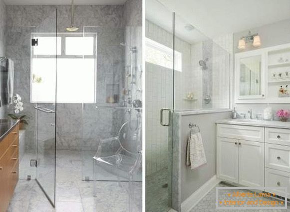 Portas de vidro para o banheiro - como fazer um chuveiro sem cabine