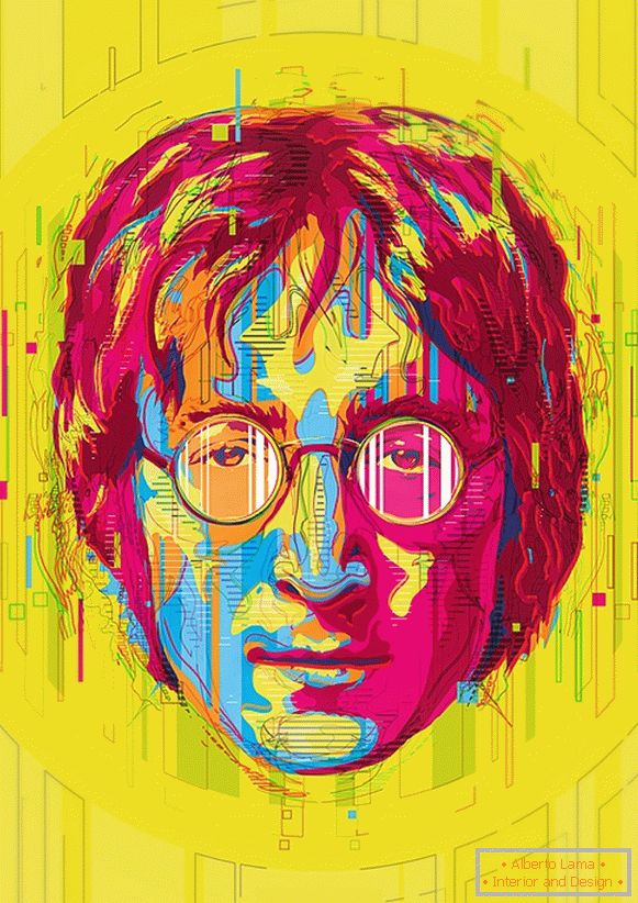 Ilustração de John Lennon, Mart Biemans