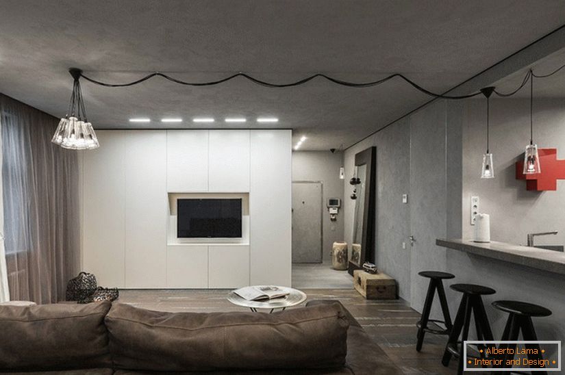 Design de interiores de um apartamento em Moscou