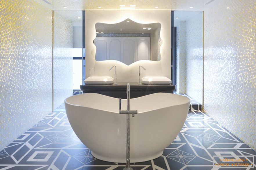 Casa de banho elegante apartamento em Pequim
