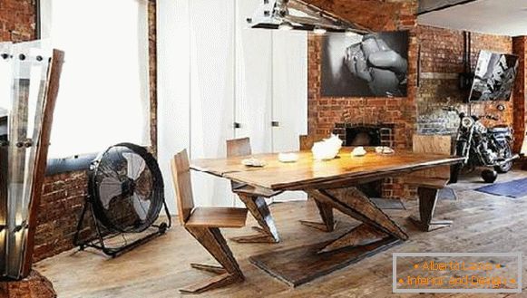 mesa para cozinha em estilo loft, foto 20