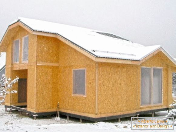 Tecnologia de painel de estrutura de construção de casas de madeira фото 2