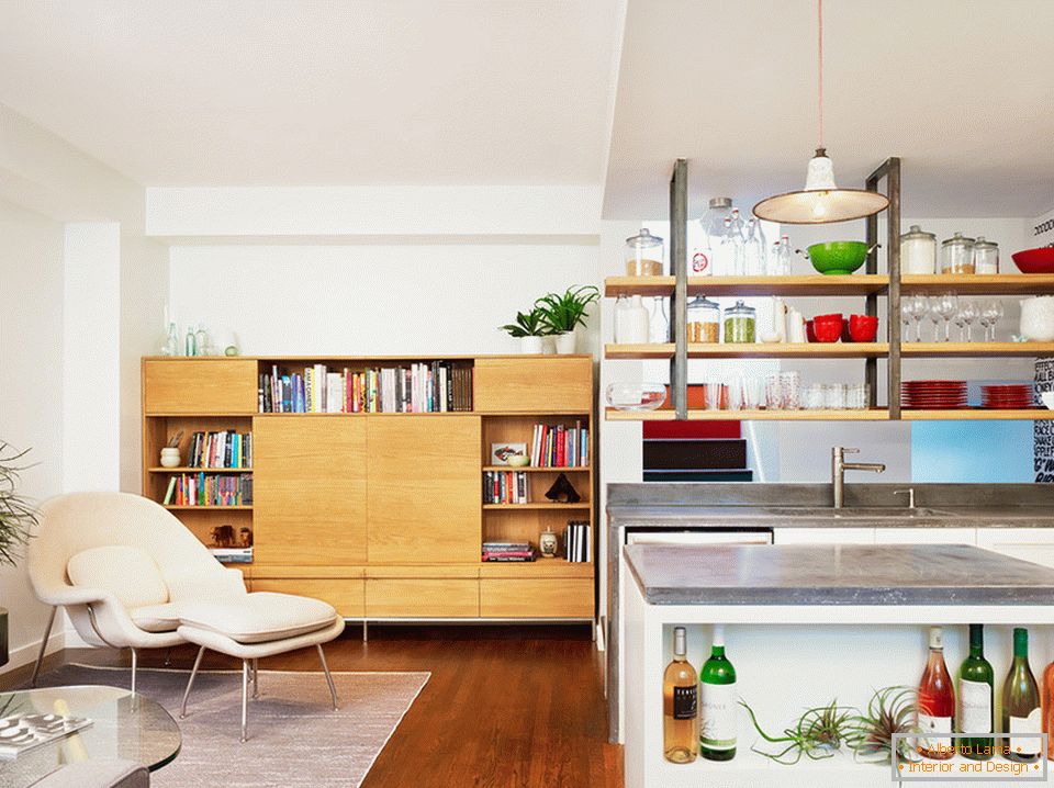 Interior de pequenos apartamentos confortáveis