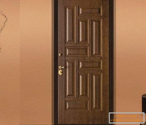 portas de entrada de madeira para apartamentos, foto 32