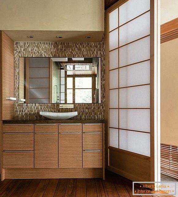 Design de uma casa de banho em estilo japonês