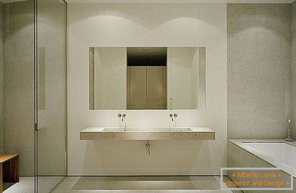 Design de banheiro minimalista
