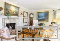Escolha móveis para a sala de estar em estilo clássico