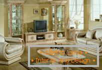 Escolha móveis para a sala de estar em estilo clássico