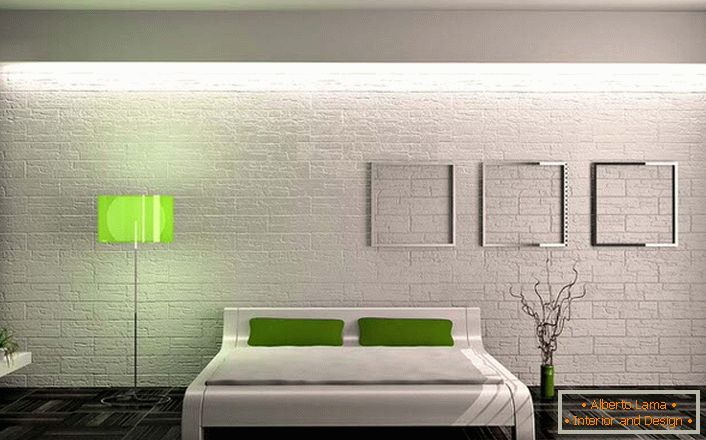 Quarto em estilo minimalista - это минимум мебели и декоративных элементов. Не перегруженный интерьер оставляет спальню светлой и просторной.