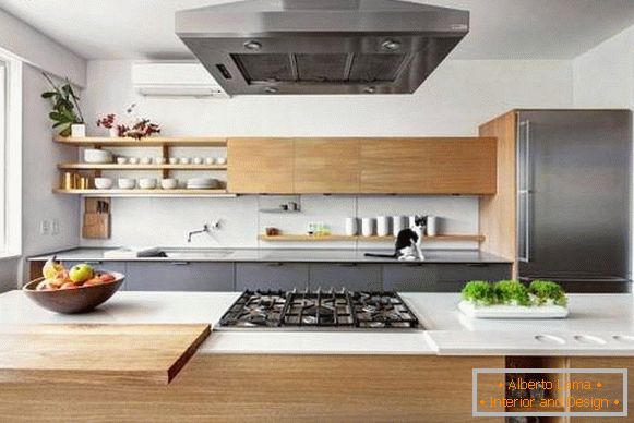 Design moderno de cozinha casa privada