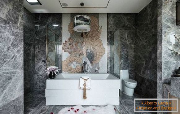 Design luxuoso banheiro em estilo chinês