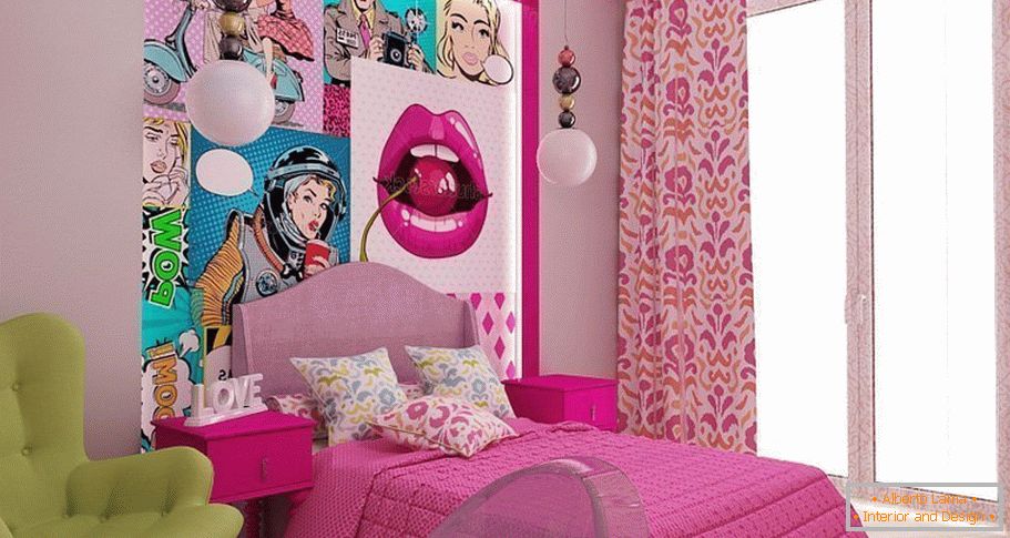 O quarto в стиле поп-арт