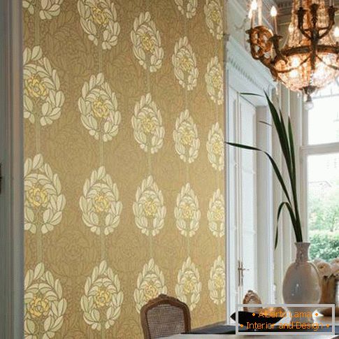 Papel de parede de lã da colecção Lotus da Omexco (Belgium)