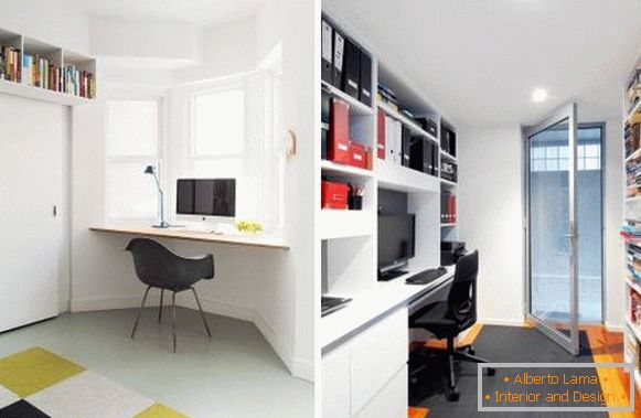 Como equipar um escritório em casa: móveis, armários, prateleiras