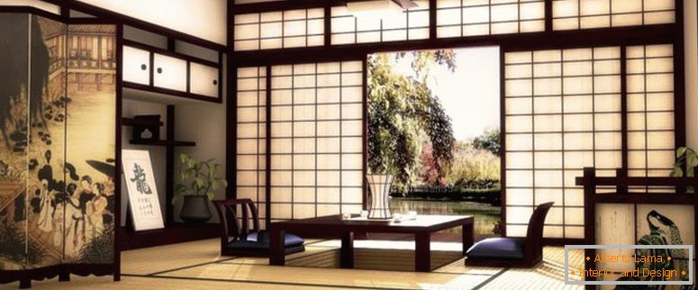 design de interiores em estilo japonês