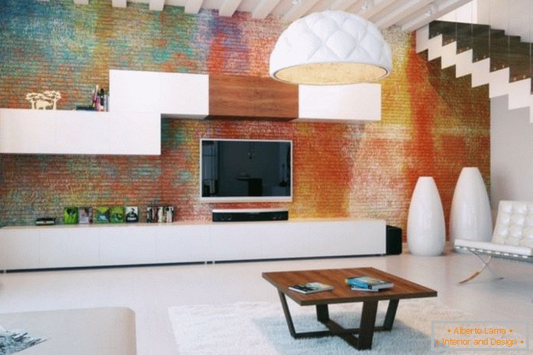 interior-excelente-colorido-exposto-brick-wall-idéias-em-loft-sala-com-emocionante-madeira-1200x799