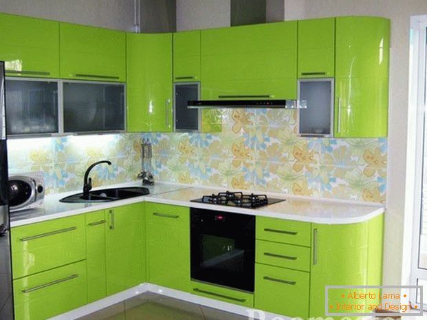 Cozinha verde claro