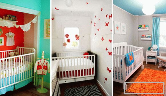Interiores de quartos de crianças pequenas