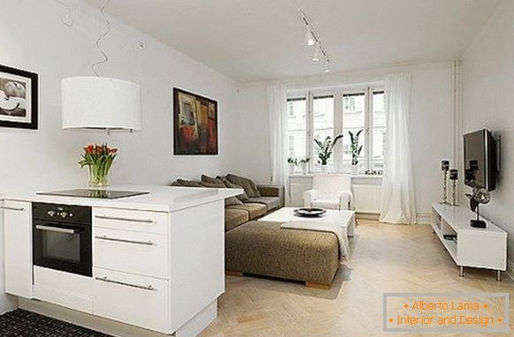 Apartamento elegante na cor branca