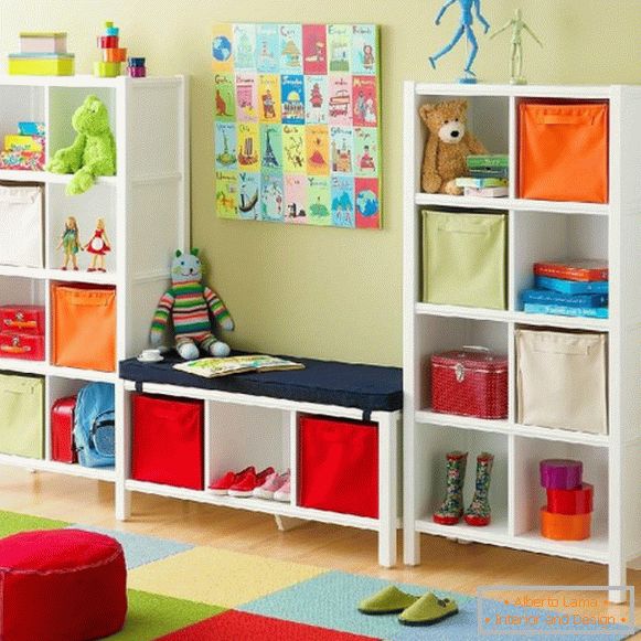 Mobiliário confortável para o quarto das crianças