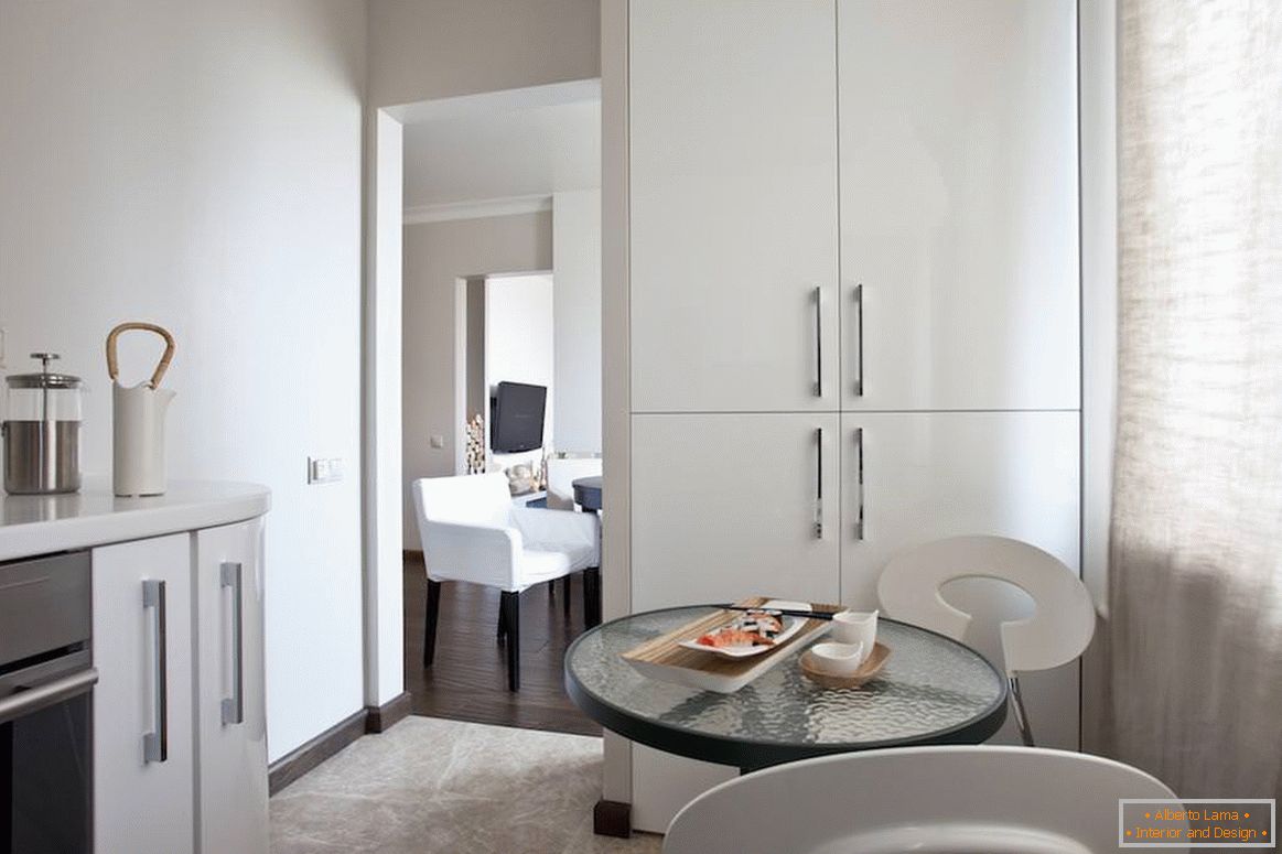 Apartamento elegante cozinha em Moscou