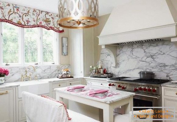 Cozinha clássica branca - foto com idéias de design