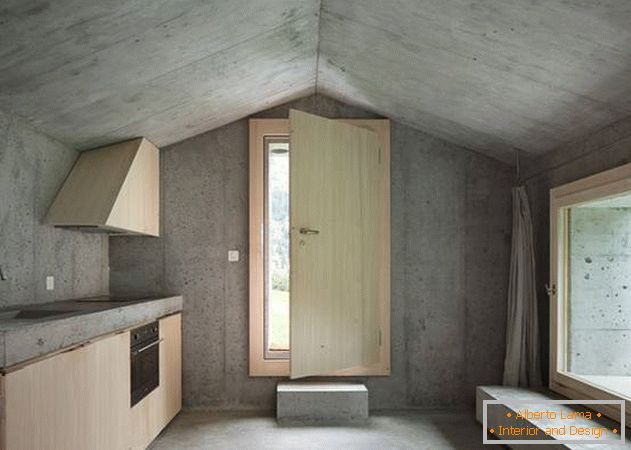 Casa de concreto em estilo minimalista