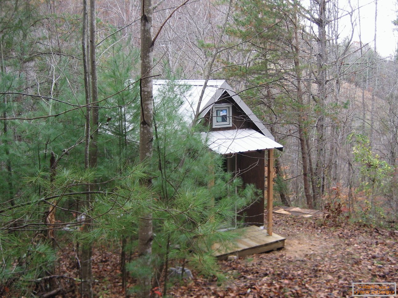 Pequena casa na floresta