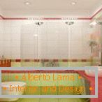 Casa de banho rosa-limão