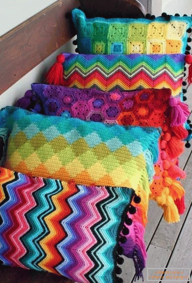 Fronha de travesseiro de crochê brilhante para almofadas decorativas