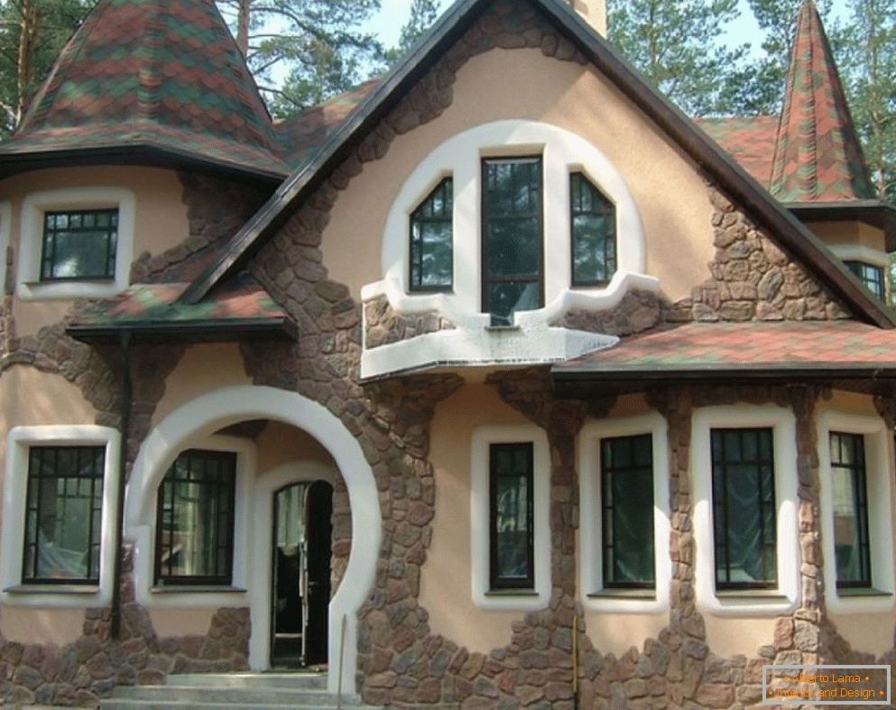 Decorar a fachada da casa com uma pedra decorativa