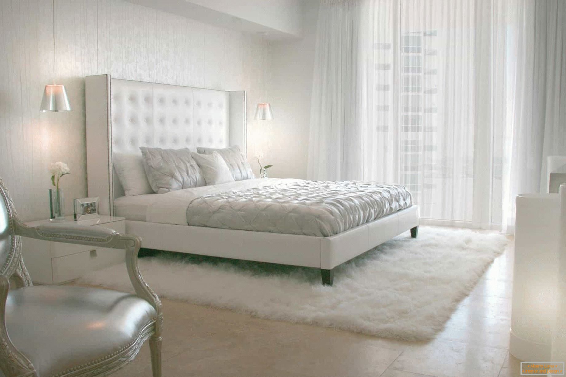 Móveis и фурнитура в одном стиле для классической спальни