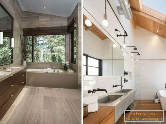 Banheiro de design moderno em estilo asiático