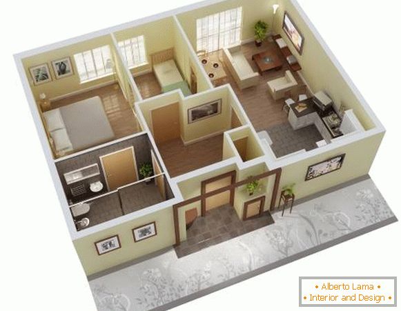 Projetos 3D de casas particulares