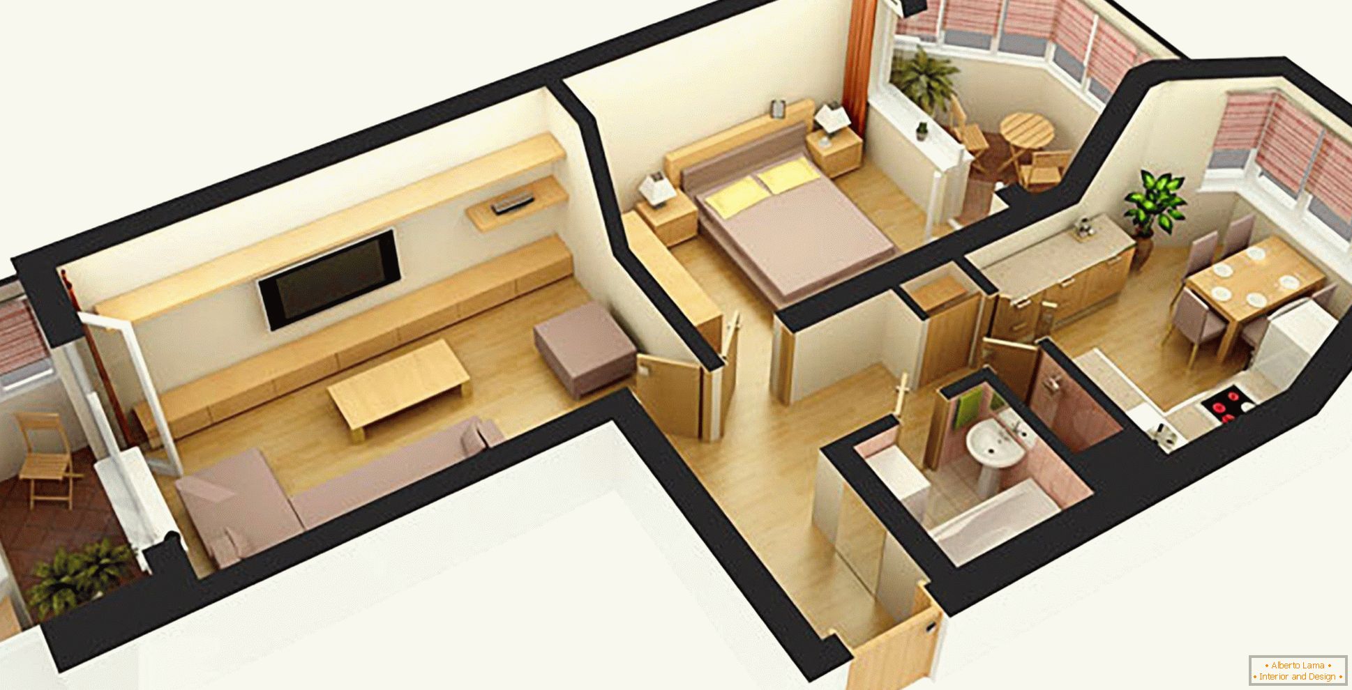 Projeto de apartamento 3D