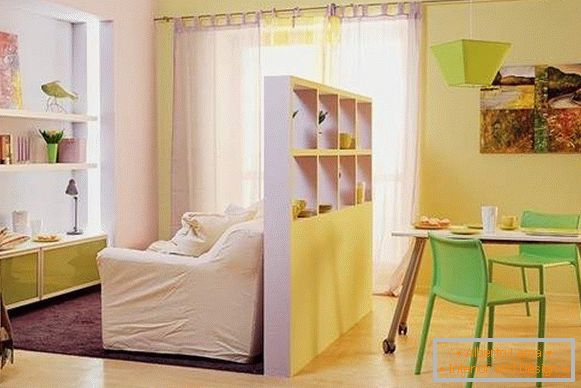 design de interiores de um pequeno apartamento de um quarto, foto 25