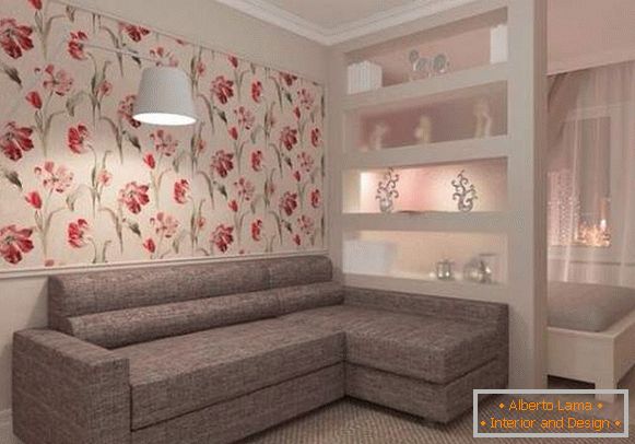 design de interiores de um pequeno apartamento de um quarto, foto 29