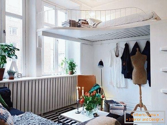 design de interiores de um pequeno apartamento de um quarto, foto 5