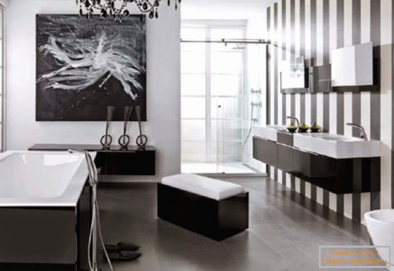 modern-banheiro-design de interiores-black-and-white-sophisticated-look