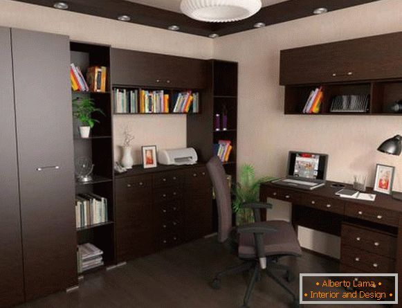 design de interiores do gabinete no apartamento, foto 9