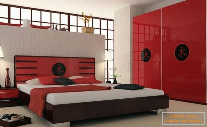 design de quarto vermelho, foto 11