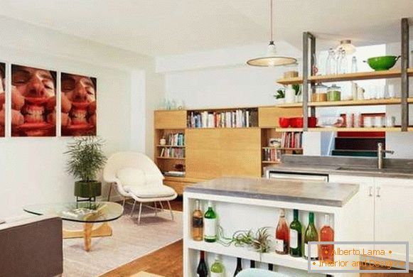современный cozinha design da sala de estar, foto 12