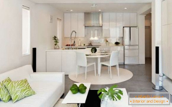 design de cozinha da sala de estar em uma foto de estilo moderno, foto 27