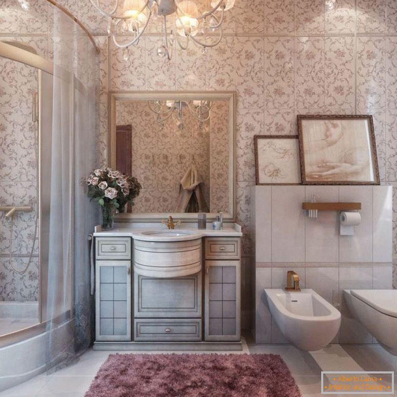 quarto de banho clássico